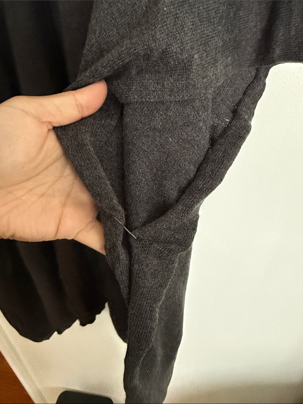 Forever 21 charcoal grey poncho sweater size S/M - Picture 2 of 4